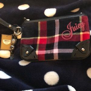 Large Velour Juicy Couture Wristlet NWT